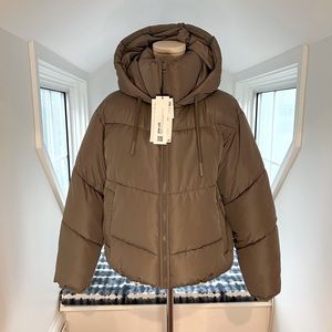 NWT ZARA Hooded Puffer Jacket